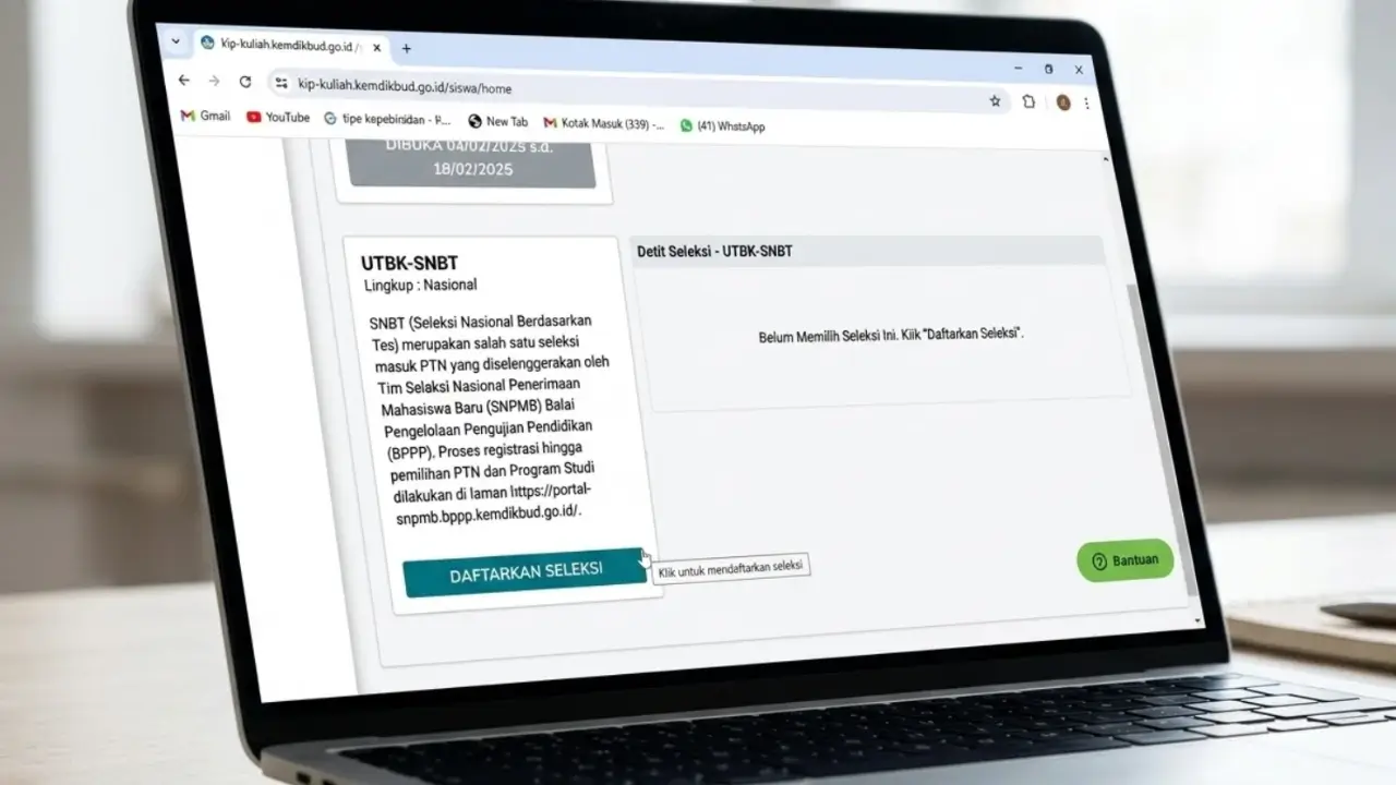 Daftar SNBT atau KIP Kuliah Dulu