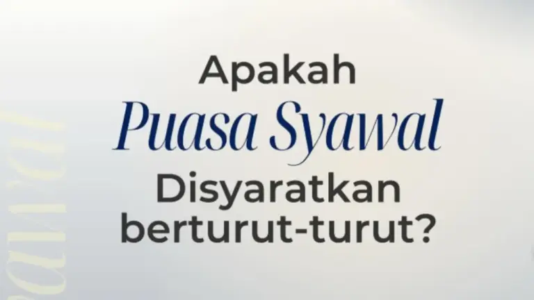 Niat Puasa Syawal