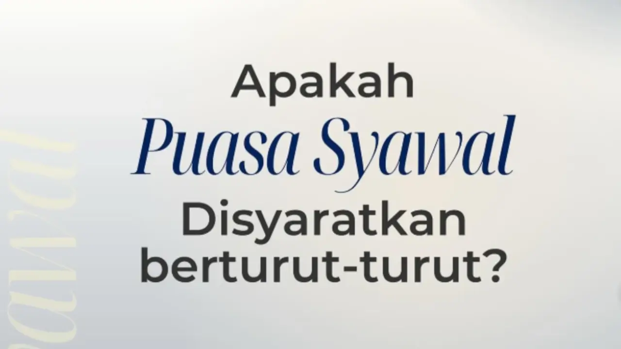 Niat Puasa Syawal