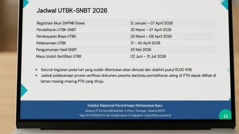 Pendaftaran Akun SNPMB 2026 untuk UTBK SNBT