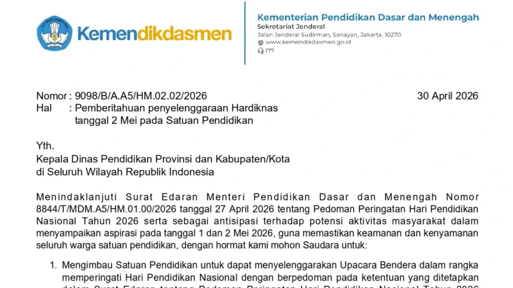 SE Sesjen Hardiknas 2026