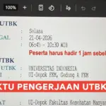Waktu Pengerjaan UTBK