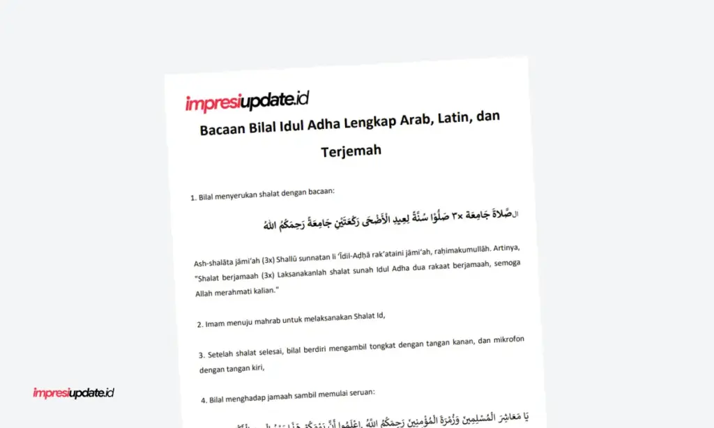 teks bilal idul adha