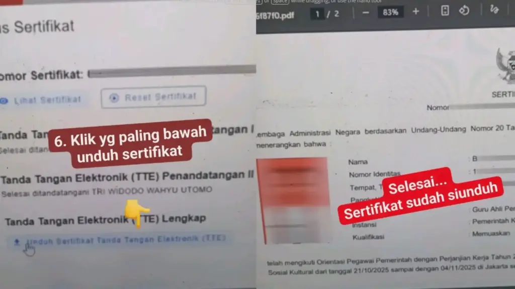 Cara Download Sertifikat MOOC PPPK 2026 2