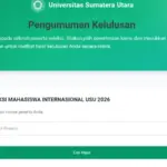 Cek Pengumuman Hasil Seleksi Mandiri USU 2026 dan Link Resmi