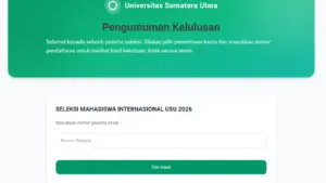 Cek Pengumuman Hasil Seleksi Mandiri USU 2026