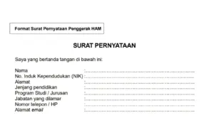 Download Format Surat Pernyataan Calon Penggerak HAM 2026