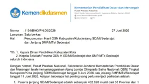 Download Pengumuman Hasil OSN K 2026 SD dan SMP