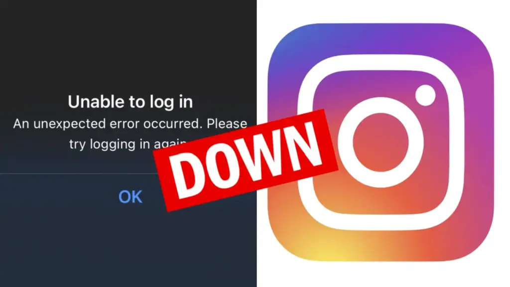 Instagram dan Facebook Down