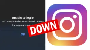 Instagram dan Facebook Down
