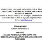 Kementerian HAM Resmi Buka Rekrutmen Penggerak HAM 2026 untuk Program Desa Sadar HAM